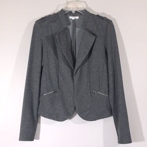 Houndstooth Cropped‎ Moto Blazer Jacket